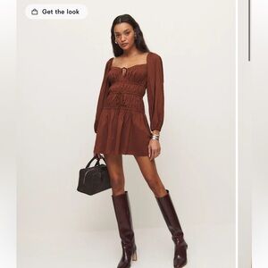 NWT Reformation Rella Long-Sleeve Dress